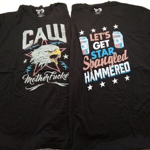 Two AmericanAF t shirts XL